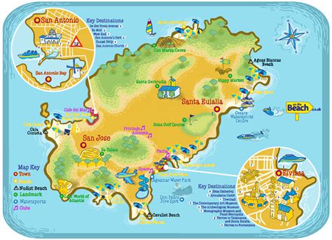 Map of Ibiza, Spain Travel Destinations