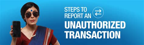 How to report unauthorised transactions