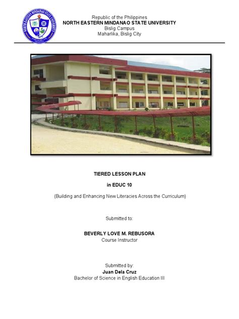 Image result for 3 Tiered Lesson Plan Example