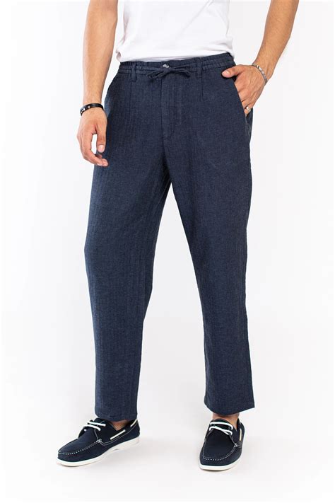 Blue Linen Pants – 9figure