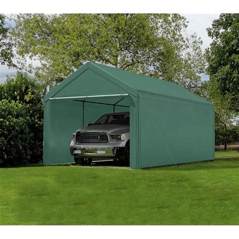 Carport 10x20 Ft Heavy Duty Canopy Steel Canopy Storage Shed,Portable ...