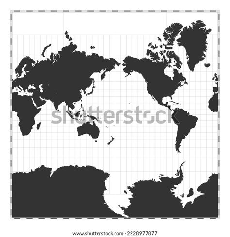Vector Mercator Projection World Map 的图像结果