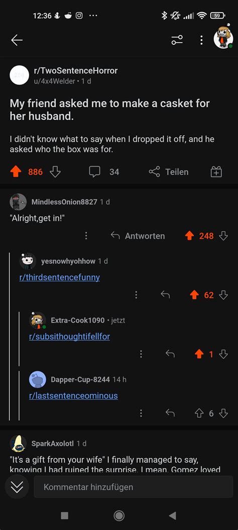 Third sentence funny : r/subsithoughtifellfor