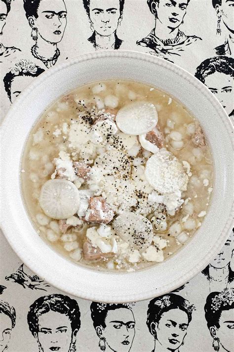 Mexican Pozole Blanco - A delicious soup from Cook Eat World