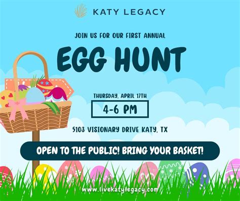 Katy Legacys First Annual Easter Egg Hunt!, 5103 Visionary Drive, Katy ...