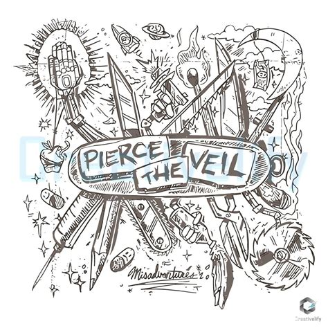 Pierce The Veil Album Misadventures Png Artwork - CreativeLify