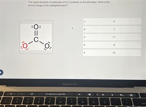 The Lewis structure of carbonate (CO3^2) is shown on the left below ...