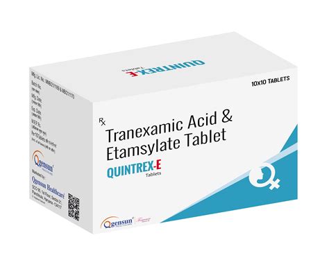 QUINTREXE - Each Film Coated Tablet Contains : Etamsylate - 250 mg ...