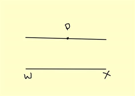 Draw a line WX Consider any point outside the line WX and through this ...