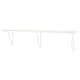 BERGSHULT / FÖRLÄGGARE wall shelf, white/white, 120x20 cm (471/4x77/8 ...