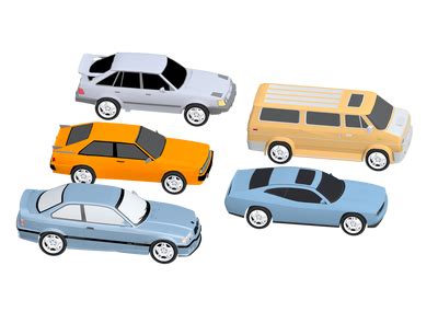 汽车 小车 跑车 面包车 小汽车 赛车 汽车低模 轿车 蓝色汽车 黄色汽车 灰色汽车 的士-CG模型网（cgmodel)-让设计更有价值!