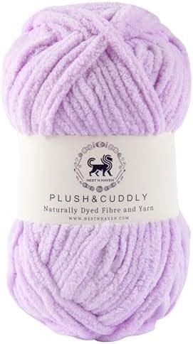 NESTNHAVEN, Wool, Plush & Cuddly, Chenille Yarn Supersoft Hand Knitting ...