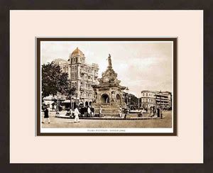 Old Vintage Bombay (Mumbai) Wooden Photo frame of Flora Fountain Fine ...