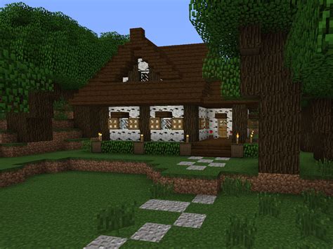 Image result for Forest Cottage Minecraft Tutorial