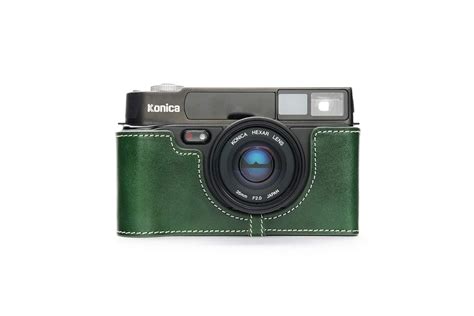 Hexar AF Case, BolinUS Handmade Genuine Real Leather Half Camera Case ...