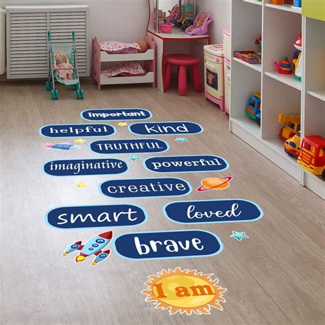 Stiiickraft Inspirational Quotes Floor Decals Motivational Hopscotch ...