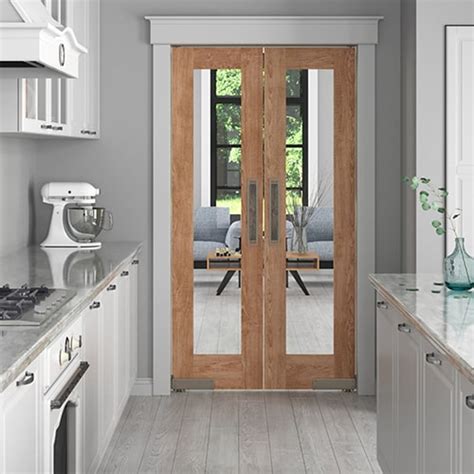 Modern Double Swinging French Doors- Interior Glass Doors