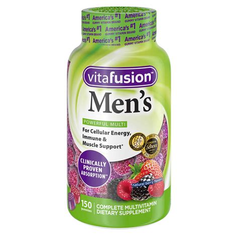 Daily men’s multivitamin gummies adult vitamins vitafusion™ – Artofit