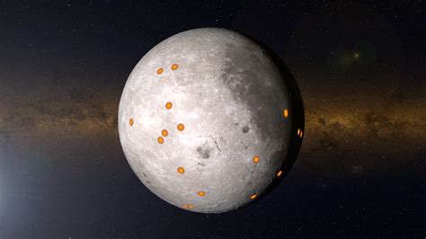 Craters On The Moon Labeled
