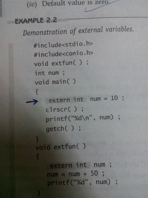 Programming in C: doubt extern variable here they initialized it is it ...