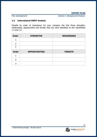 Image result for Example Document Export Plan