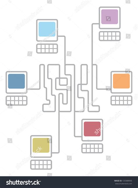 Computer Network Diagram Shows How Computer Hardware 的图像结果