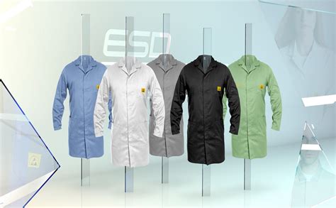 ANTI-STATIC Safe Unisex ESD Apron / Lab Coat / Jackets - Blue – SCHOFIC ...
