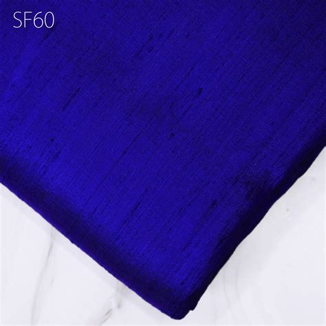 Buy Royal Blue Pure Dupioni Fabric Raw Silk by the Yard Indian Wedding ...