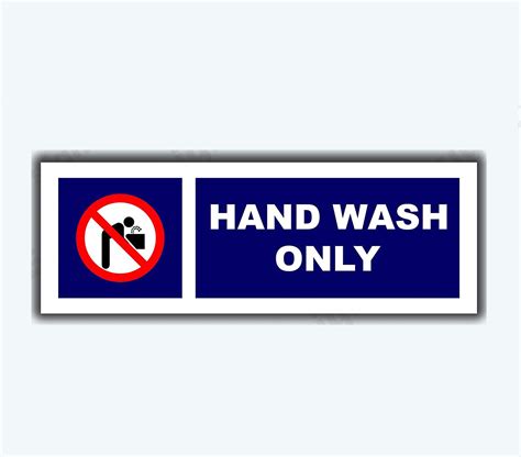 SIGN EVER Hand Wash Only Sign Board For School Office College Company ...
