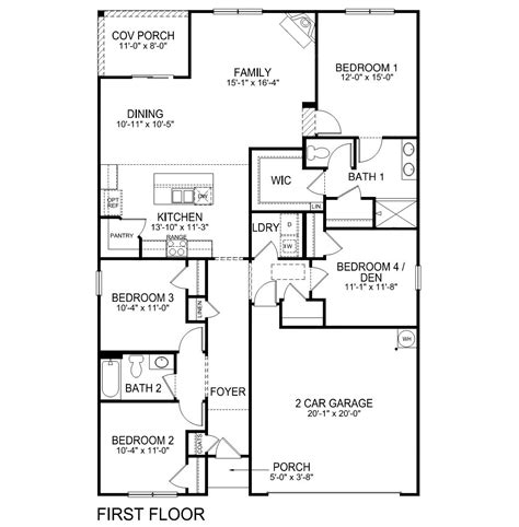 Floor Plan in Villages of Maiden | Maiden, | D.R. Horton