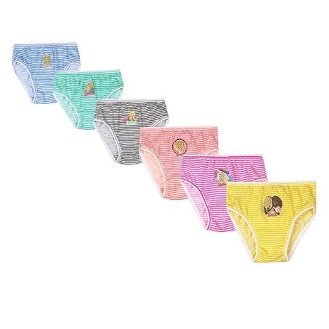Buy Red Rose Girl's Cotton Barbie Printed Underwear/Panties (Pack of 6 ...