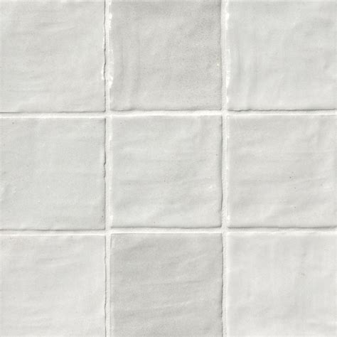 Riad White Tile - 4 x 4 in | Wall Tile | Ceramic | The Tile Shop ...