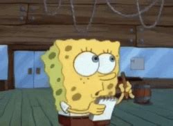 Spongebob Curious Writing Down GIF | GIFDB.com