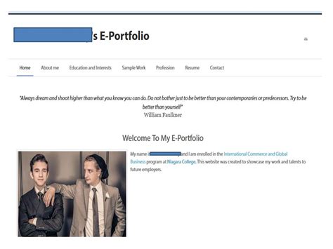 Image result for ePortfolio Example