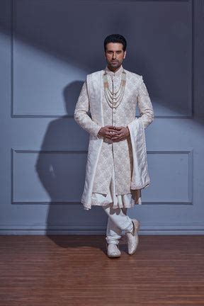 LIGHT LAVENDER CREAM SHERWANI