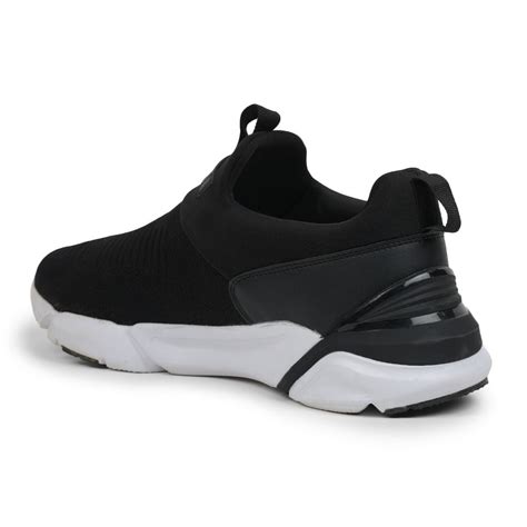 Buy Leap7x Non-Lacing Men's Black Casual Shoes BRISK-01