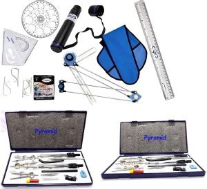 Pyramid Mini Drafter Set of 9 Items Drafting Compass Set Price in India ...