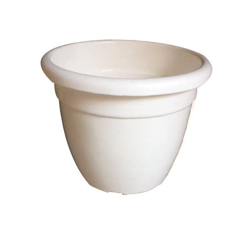 Round 22 Inch Plastic Pot white colour