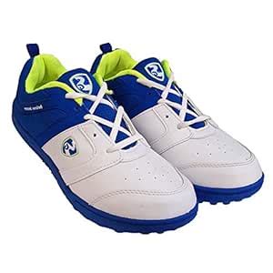 SG Shield X3 Cricket Shoes Studs - White/Royal Blue/Lime - Size 10 UK ...