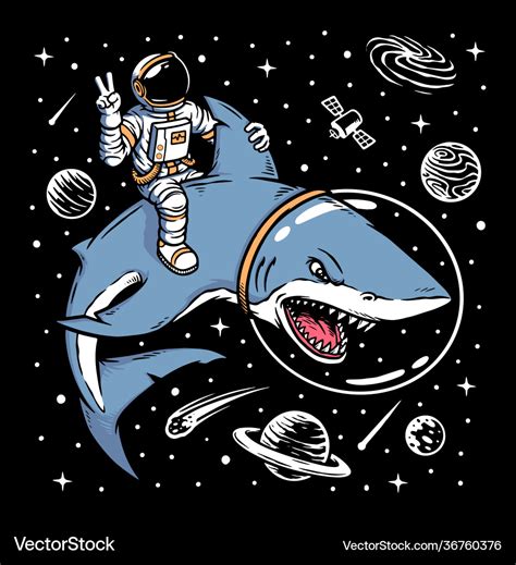 Image result for Alien Riding a Shark