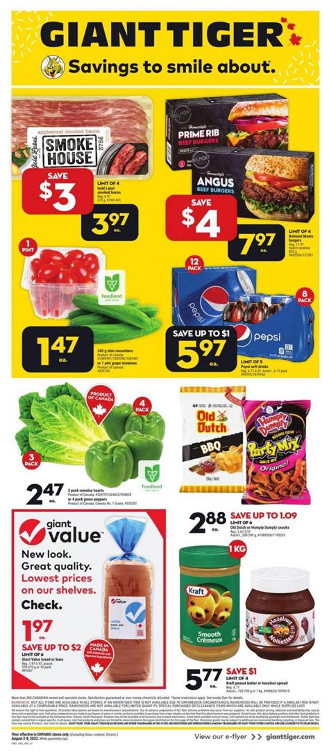 Giant Tiger Canada Flyer Deals August 2nd - 8th - Canadian Freebies ...