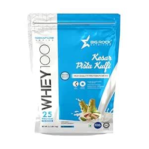 BIG ROCK NUTRITION Whey 100 Protein Powder For Men and Women | 25g ...