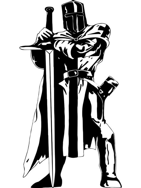 Free printable Knight stencils and templates
