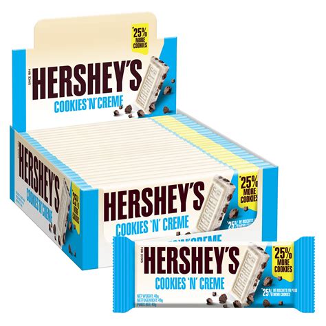 Hershey's Cookies ‘n’ Crème, White Chocolate Flavour with Cookie Pieces ...