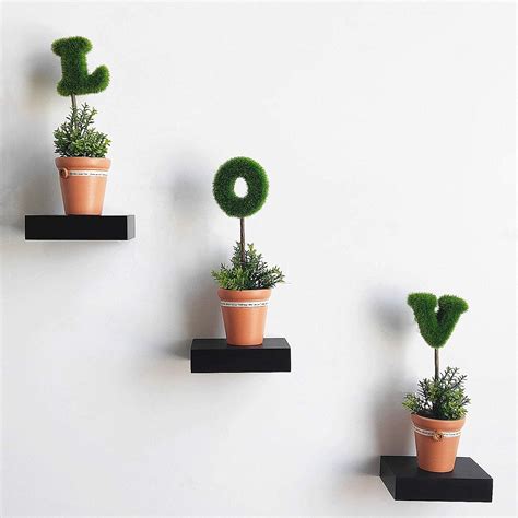 UHUD CRAFTS Small Size Floating Engineered Wood Wall Shelf, Corner ...