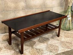 Image result for Coffee Table with Magazine Rack MCM