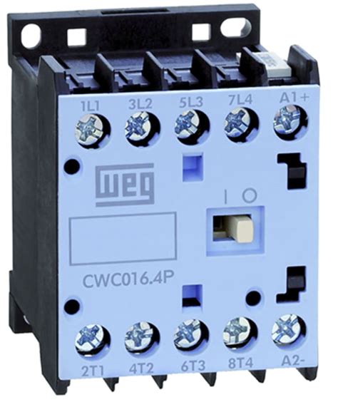 CWC016-00-22D24 WEG | WEG CWC Contactor, 230 V ac Coil, 4-Pole, 16 A ...
