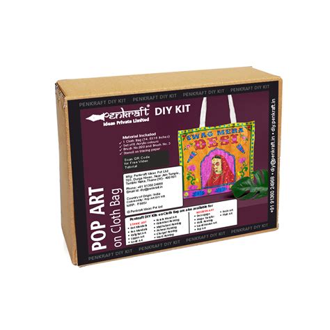 Penkraft | POP Art on Cloth Bag DIY Kits | Order Now