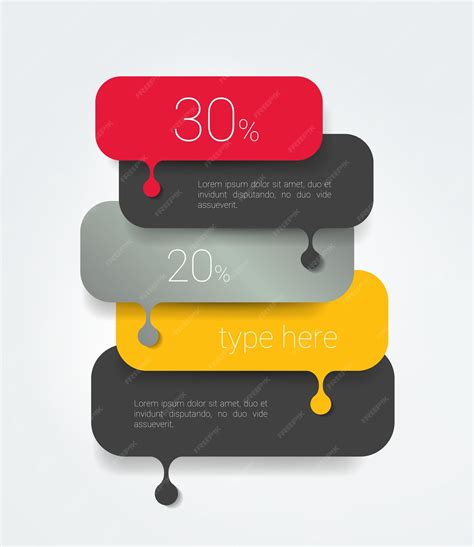 Schéma de modèle de bulle de discours Élément d'infographie | Vecteur ...