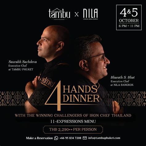 Tambu Phuket X Nila Bangkok – A Culinary Odyssey with Iron Chef ...